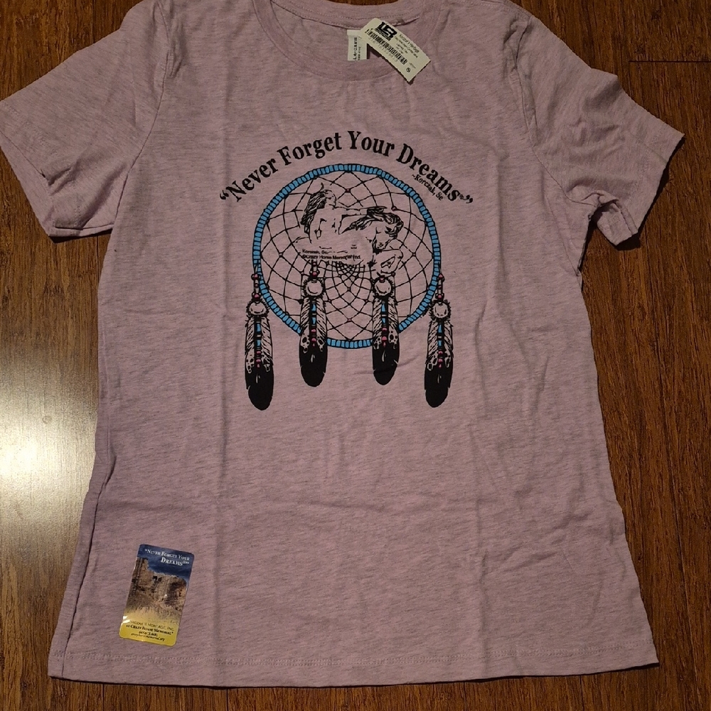 NWT Heather Pink Dreamcatcher Tee